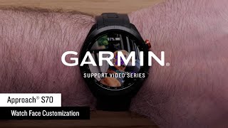 Garmin Support | Approach® S70 | Watch Face Customization screenshot 5