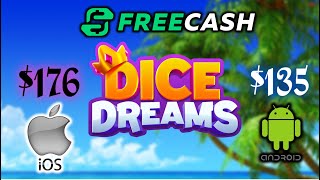 FreeCash: Dice Dreams: Finish Level 50. Infinity Dice Strategy. screenshot 3