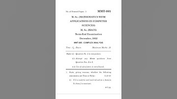 MMT-005    DECEMBER-2022 QUESTION PAPER IGNOU