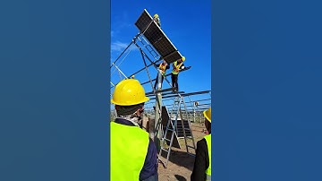 Photovoltaic solar panel fixing process- Good tools and machinery make work easy