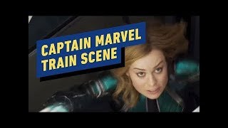 Captain Marvel 2019 &#39;exclusive clip of Carol Danvers battling a Skrull&#39;