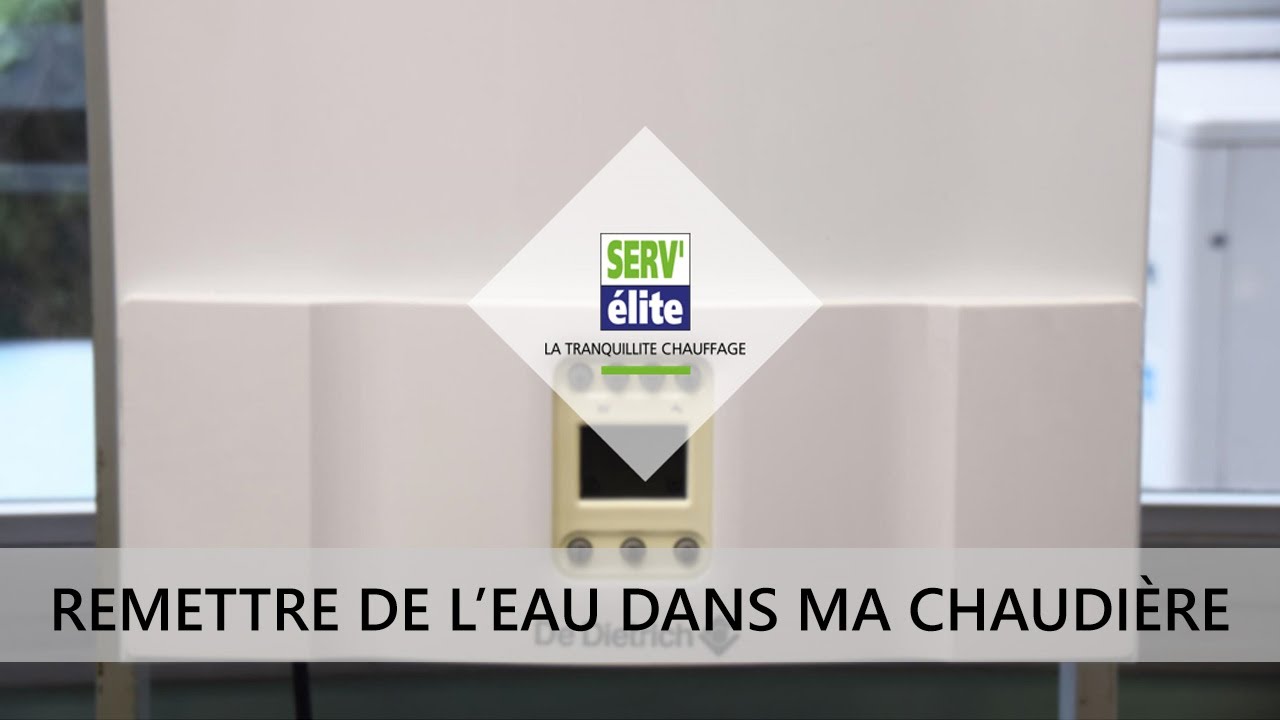 Comment remplir d’eau une chaudière de Dietrich ? Housekeeping — free download