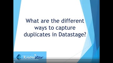 Datastage Interview Questions | How to Capture Duplicate Records?