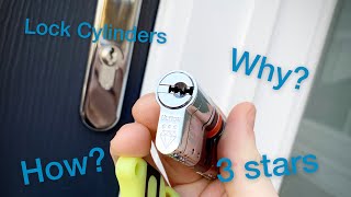 How to measure and change for 3 star lock cylinders and why