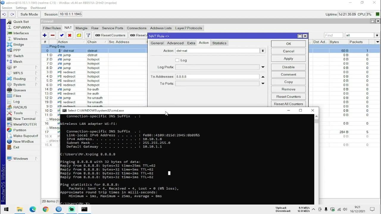 Mikrotik ping