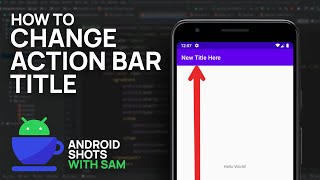 HOW TO CHANGE ACTION BAR TITLE IN ANDROID STUDIO LATEST VERSION 4.0 | 2021 screenshot 3