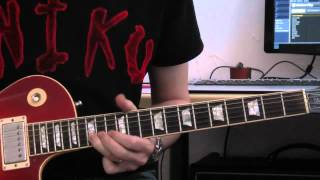 Slash Lesson - Nightrain (outro solo slow lesson) chords