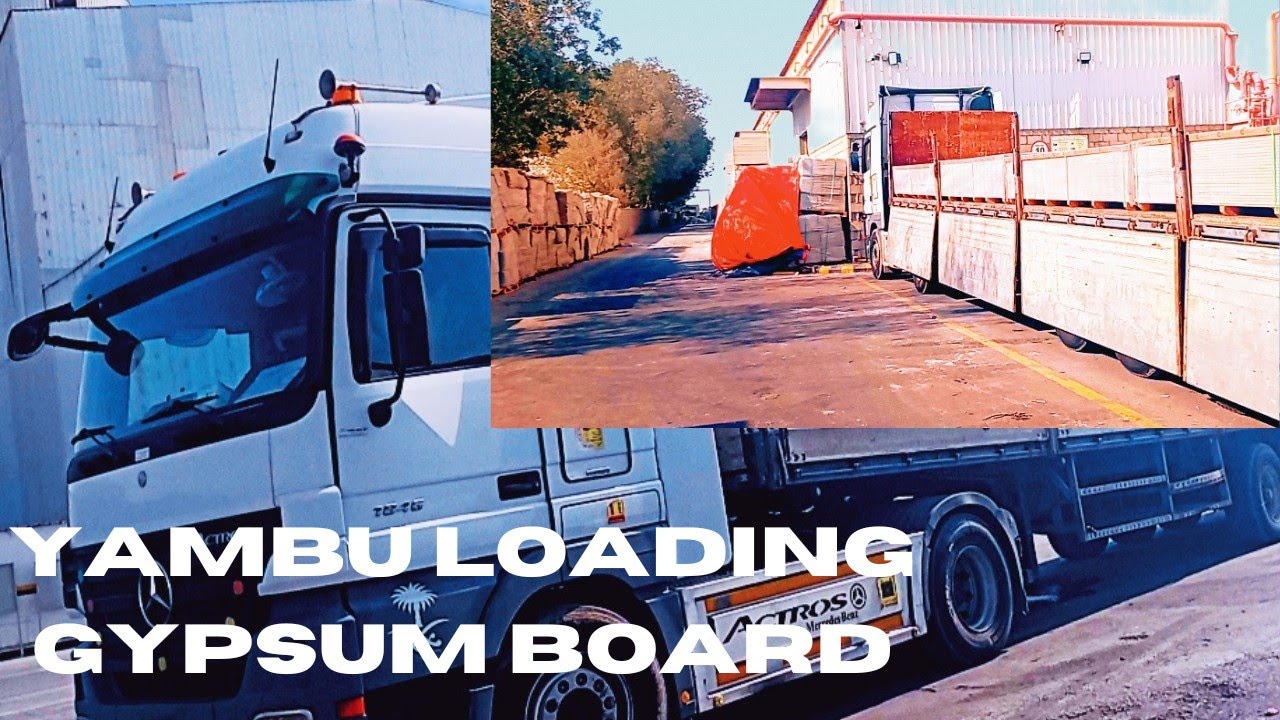 alhamdulillah my lord have ready now I am go to company loading my trailer my lord have gypsum board