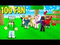 HO FATTO ENTRARE 100 FAN IN QUESTO MONDO DI MINECRAFT E...