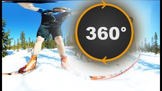 Ski jumping in a row - 360º