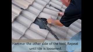 Walton Roofing Inc. (954) 9629339  How to replace a tile on a barrel top roof.