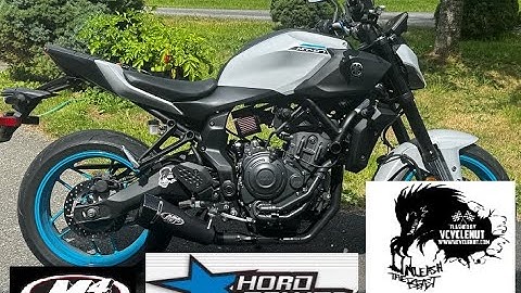 2025 Yamaha MT07; HORD intake with M4 full exhaust, testing and tuning:  Flashed by Vcyclenut