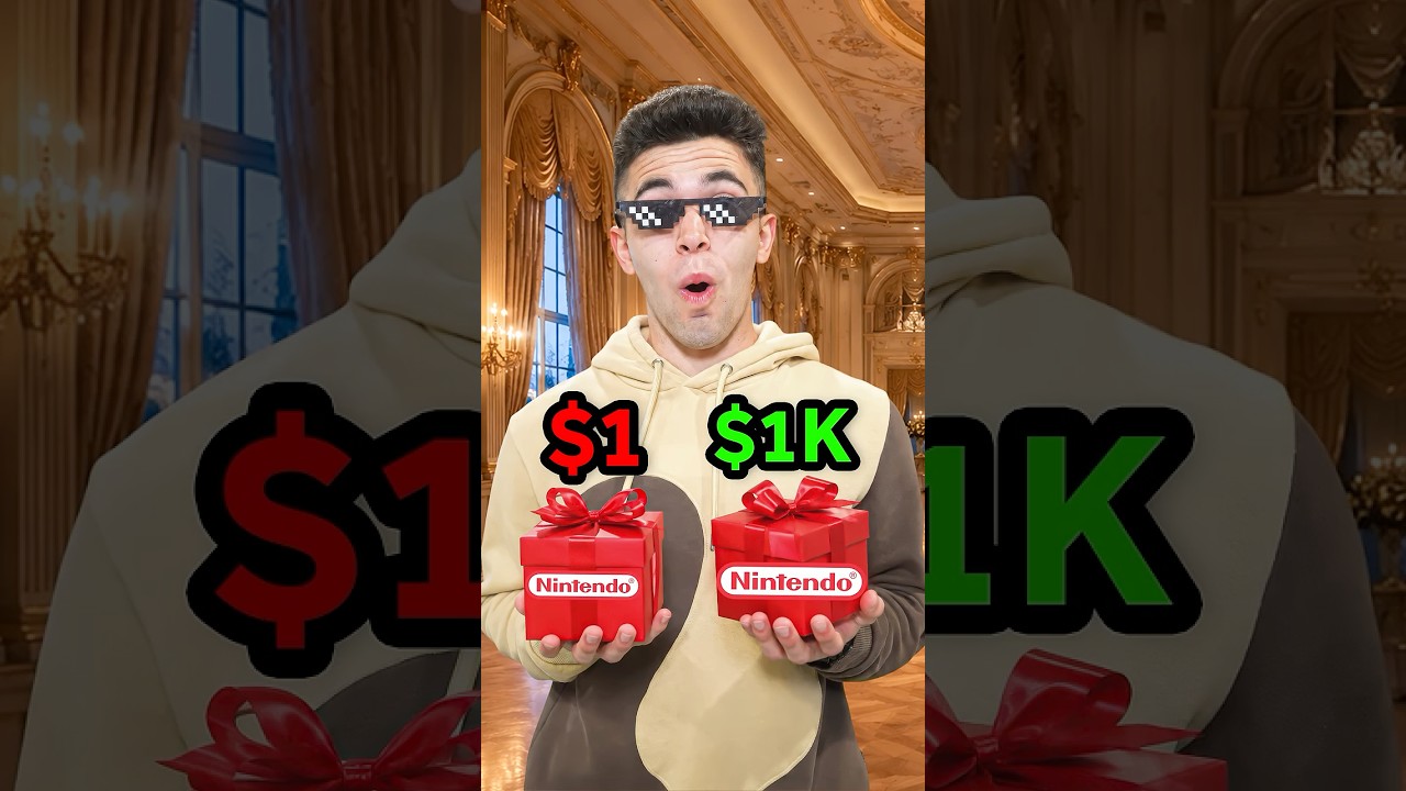 $1 vs $1000 Nintendo Gift!