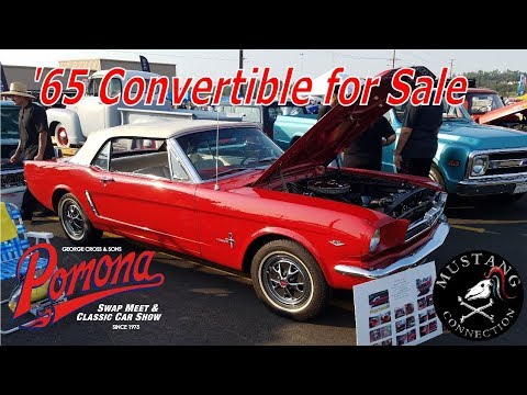 1965 Mustang Convertible 289 C Code Pony Interior Pomona Swap Meet August 2018