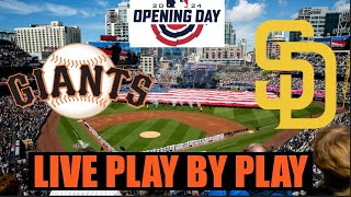 San Francisco Giants vs San Diego Padres Live PlaybyPlay & Game Audio