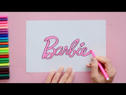 How to draw Barbie Logo