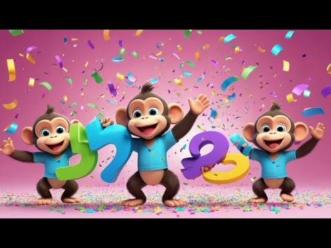 Five Little Monkeys Jump and Count | Fun Counting Song for Kids | Learn ...