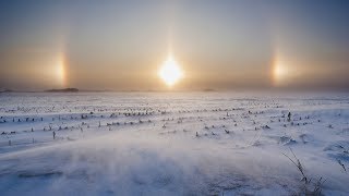 Breathtaking footage shows upside down rainbow above sundog in Minnesota