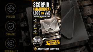 VMC Machine Par Bana Scorpio Ka Best Logo 😈🔥 #Scorpio#VMC#Engineering#cnc#machine#shorts