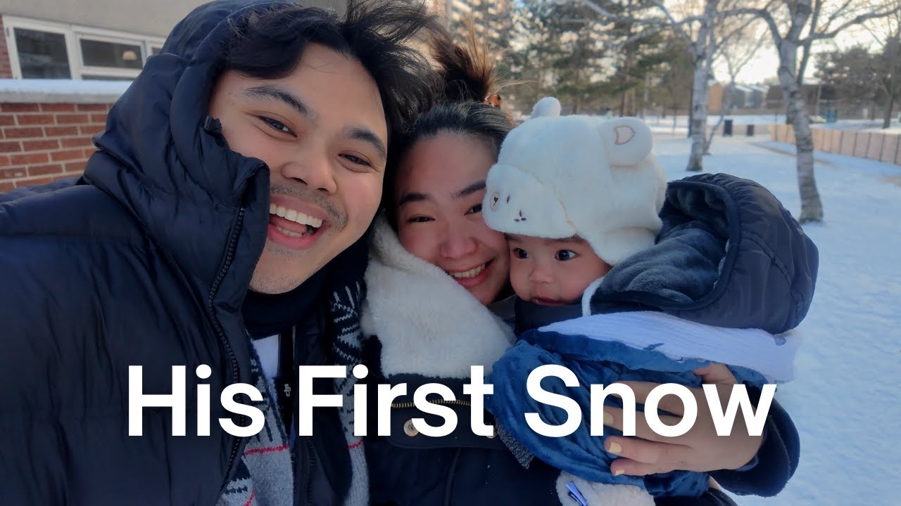 Our Baby’s First Snow in Toronto ❄️