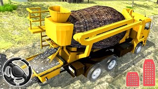 Offroad Construction Truck Simulator - Builder Excavator Driving Game | Android Gameplay screenshot 5