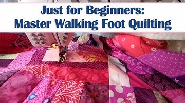 Leer de technieken van het quilten met de Walking Foot (zelfs als je een beginner bent!)