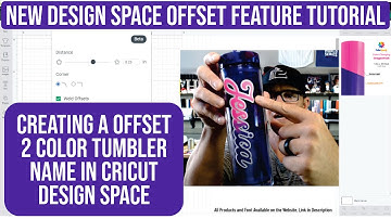 NEW Cricut Design Space Offset Feature Tutorial | Creating a 2 Color Off Set Tumbler Custom Name