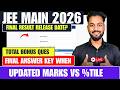 LIVE|JEE Main 2026 Final Marks Vs Percentile|JEE Main 2026 Answer KEY |JEE Main 2026 Result Date