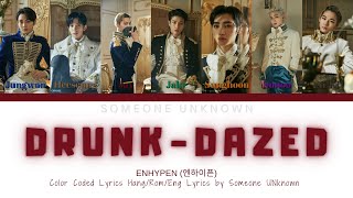 ENHYPEN (엔하이픈) - Drunk-Dazed (Color Coded Lyrics Eng/Hang/Rom) Resimi