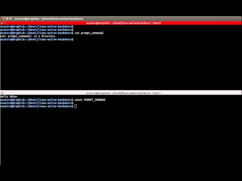 Malicious use of bash PROMPT_COMMAND