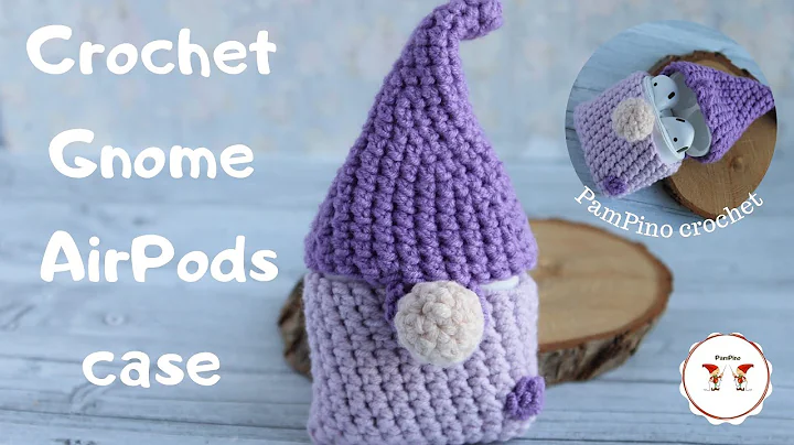 Adorable Crochet Gnome AirPods Case