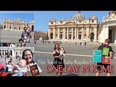 One day in Rome Italy (First Travel ni Baby Rayden)