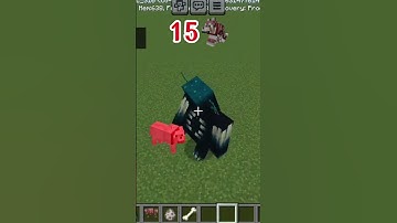 cần bao nhiêu con chó sói mặc giáp mới giết đc wardan? #minecraft #shorts #short