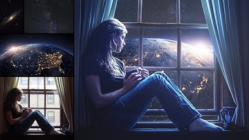 Looking To The Earth Photo Manipulation Photoshop Tutorial