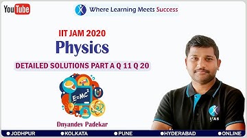 IIT JAM Physics Question Paper with Solutions: 2020