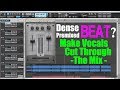 Making vocals cut through a premixed beat  using waves center