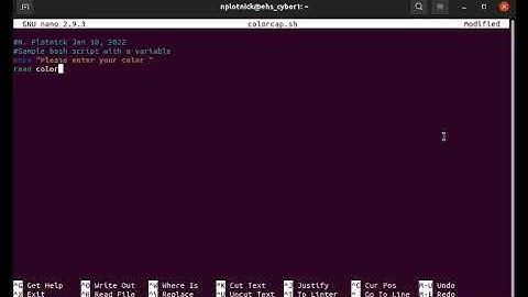 Create a Bash script to read user input.