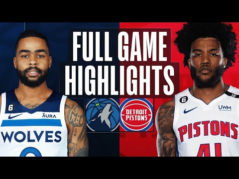 Minnesota Timberwolves vs. Detroit Pistons Full Game Highlights | Jan 11 | 2022-2023 NBA Season