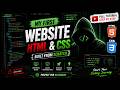🔥 My First Website Using HTML & CSS | Hacker Style Website Tutorial 💻