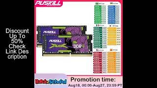2PCS PUSKILL Memoria Ram DDR4 16GB 8GB 4GB 3200MHz 2666MHz 2400MHz 260pin Sodimm Notebook For Laptop