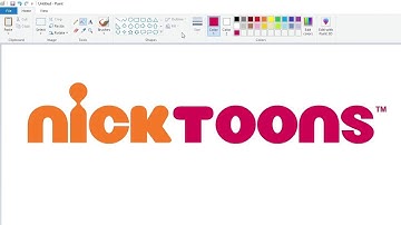 How to draw the Nicktoons logo using MS Paint | How to draw on your computer