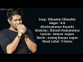 Dilnashin Dilnashin Full Song With Lyrics by K.K Krishnakumar Kunnath