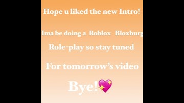 Hey guys hope u liked my first video/ new Intro