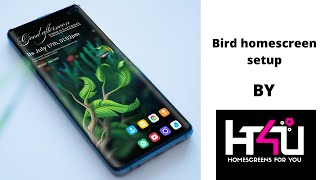 Bird flying homescreen setup |Novalaunchersetup |Best homescreen setup | Android homescreen screenshot 1