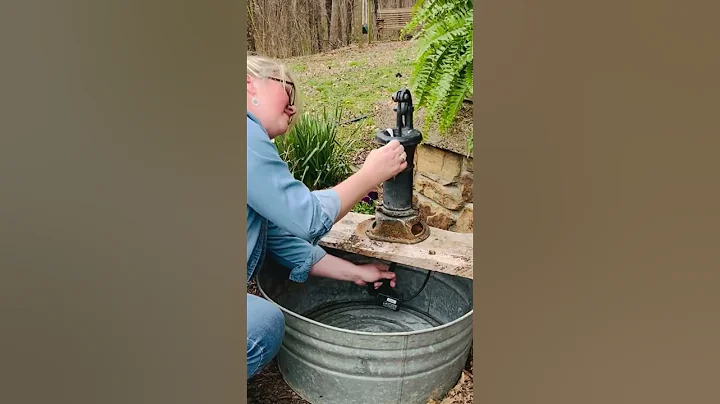How to build a vintage water pump fountain