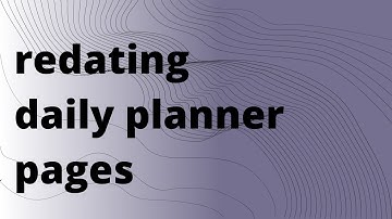 How To Redate Daily Planner Pages - WITHOUT Date Cover Stickers - The Gabe Agenda