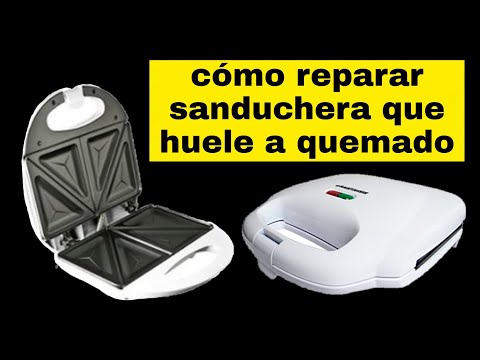 cómo reparar sanduchera que huele a quemado. #sanduchera #oster #quemado