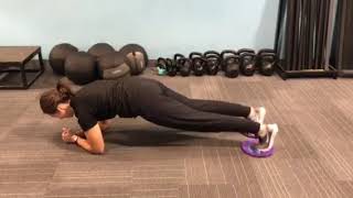 Slider Plank Jacks