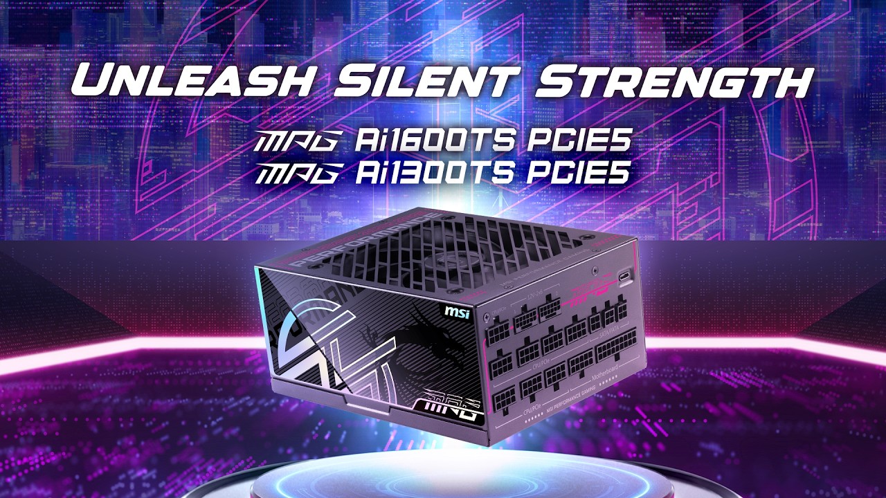 MSI MPG Ai TS PCIE5 - Unleash Silent Strength | Power Supply | MSI