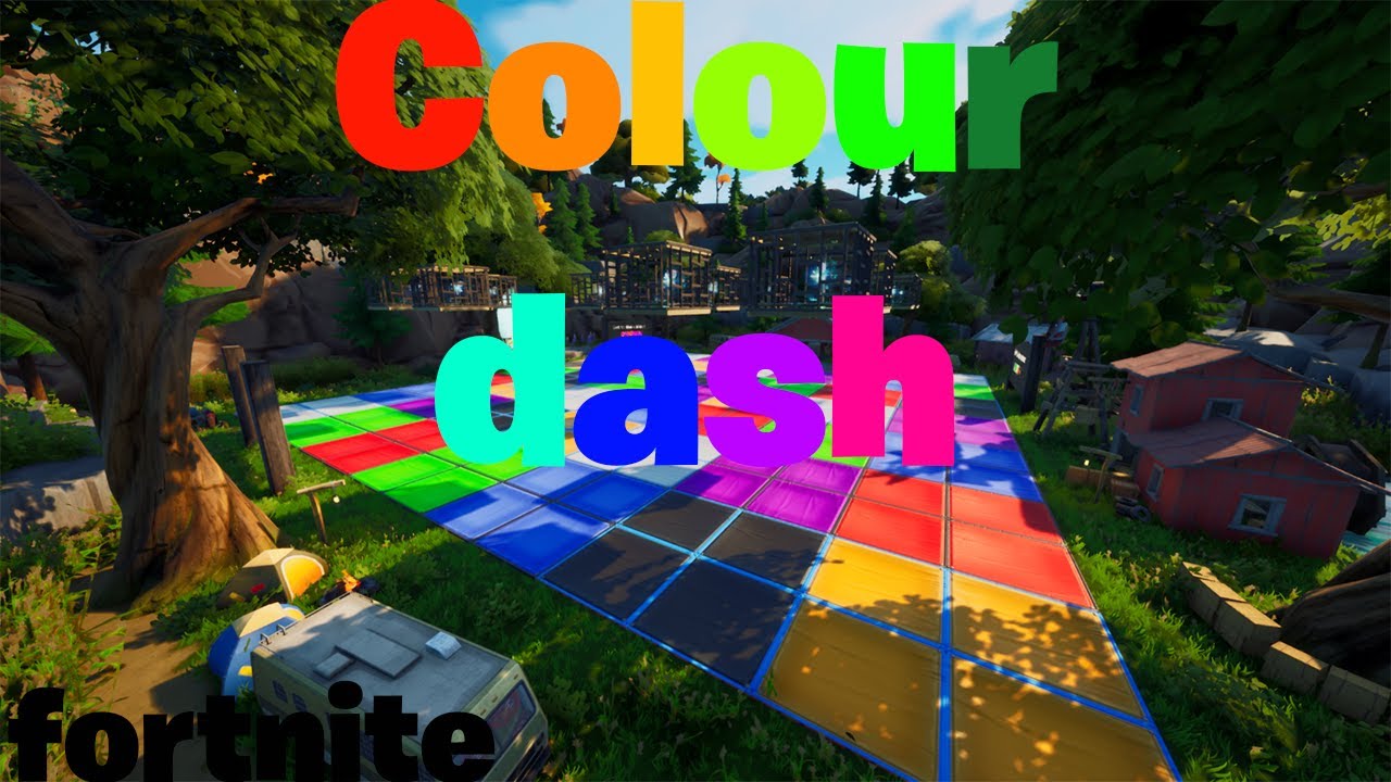 FORTNITE colour dash (fortnite minigames #1) - YouTube